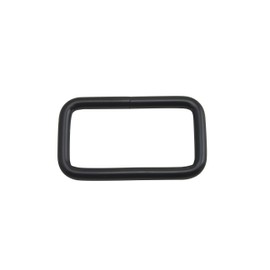Wuuycoky 1.5" Inner Length Black Rectangle Rings Loop Ring No Welded for Strap Webbing Belts Buckle Pack of 10