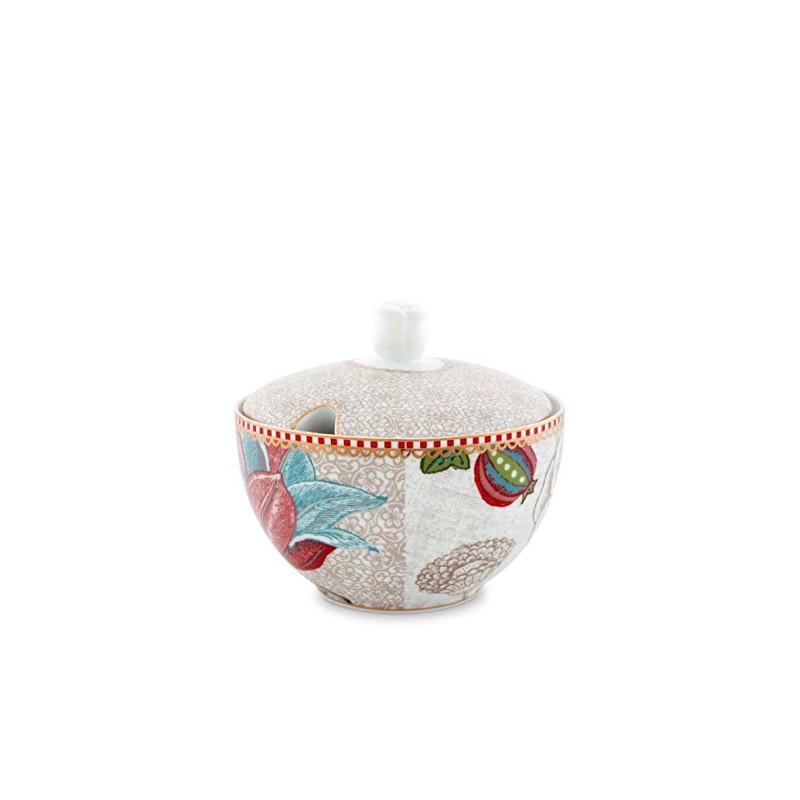Pip Studio Spring to Life Weiss Zuckerdose 0,3 l