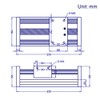 Yeebyee 150mm Effective Stroke Length Linear Rail Guide Double Optical