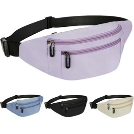 Cangurera Unisex Impermeable Ligera, Riñonera Deportiva Ajustable Tipo Crossbody para Viajes, Deporte y Uso Diario