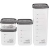 Wahei Freiz AME-7193 Storage Container, Set of 4, Food and