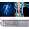 Medical 8.5" Goniometer Plastic Ruler,JENABOM 360° Professional Joint Orthopedics Body