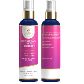 MAKOF BEAUTY Leave-In Conditioner Spray - Instant Detangling(Breaks All Knots) 3-in-1 Anti Frizz Hair Moisturizer with Argan Oil, Rosemary. Hydrating, Damage Repair For All Hair Types, 8 fl oz