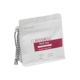 Botanicus Arcilla Roja 100% Natural 500g para Rostro y Cuerpo, Mascarilla Facial Iluminadora y Regeneradora para Piel Sensible, Atenúa Manchas, Tonifi