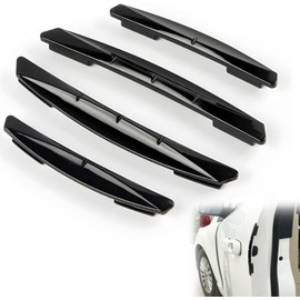 Leiwee Paracolpi Portiere Auto, 4 Pezzi Protezione Portiera in PVC, Adesivi Antigraffio Universali per Auto, SUV e MPV, Profilo Paracolpi con Nastro Adesivo Forte, Installazione Facile (Nero)