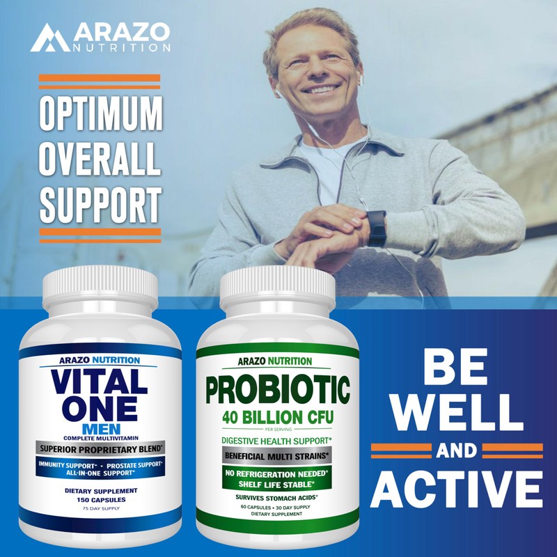 Arazo Nutrition Vital One Multivitamin for Men – Daily Wholefood