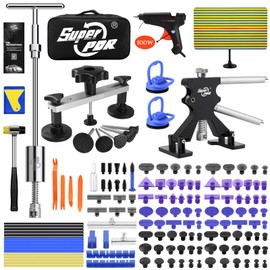 Super PDR Car Dent Puller Kit, 169PCS Paintless Dent Removal Kit, Hail Dent Repair Kit Can Removal 99% of Car Dents in 30 Minutes for Repairing Big Dents, Small Dents, Dings and Hail Damage