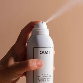 OUAI Super Dry Shampoo - Cleanses, Removes Product Buildup & Refreshes Hair Without Water - Adds Instant Volume & Shine to Fine, Oily Hair - Free of Parabens and Sulfates - 4.5 fl oz