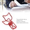 100Pcs Kitten Binder Clips Cute Animal Style Strong Clamping Hollow