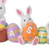 Easter Rabbit Decoration Multipurpose Vivid Cute Hand Painted Resin Rabbit