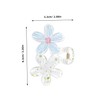 Gatuida 6 Pcs Flower Hair Claw Clips Creative Floral Design