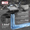 WEBANG 4 Inch Square Shower Drain Brushed Floor Drain with