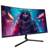 CRUA 24 Inch Curved Gaming Monitor, 144hz/165hz FHD 1080P Frameless