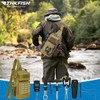 THKFISH 7 Pcs Fishing Tool Kit, Fishing Backpack with Fishing