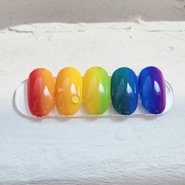 [Sl&Sl Nail Tips] Rainbow Nail – Square / [슬앤슬네일팁] 레인보우네일 - 스퀘어