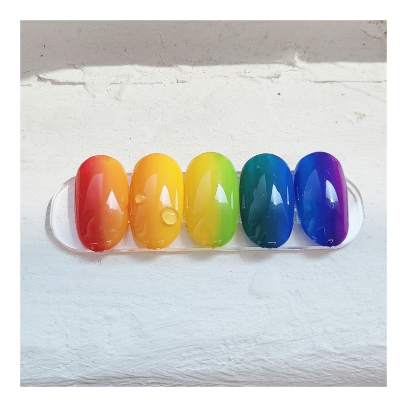 [Sl&Sl Nail Tips] Rainbow Nail – Square / [슬앤슬네일팁] 레인보우네일