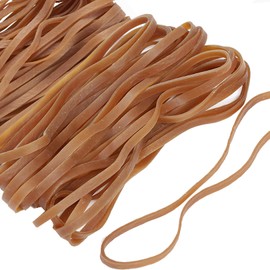50 Pcs Large Rubber Elastic Bands,Big Heavy Duty Elastic Bands,Large Rubber Bands,Large Elastic Bands,Strong Thick Elastic Rubber Bands Set for Home School Office Bank Supplies(Brown)