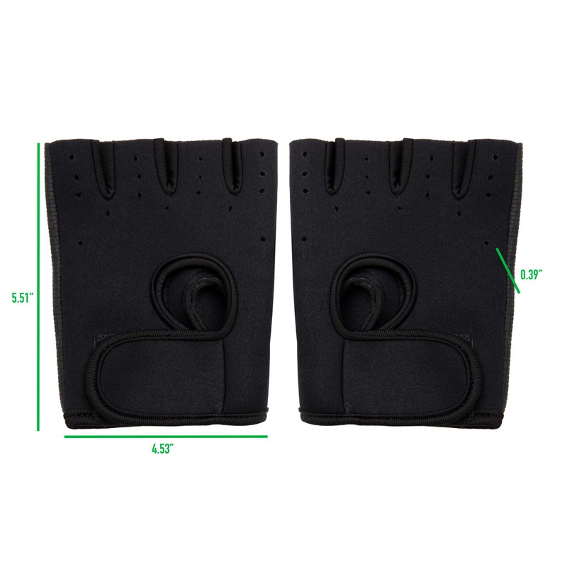 Mind Reader Workout Gloves, X-Large, Black