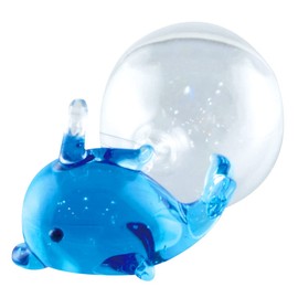 Falkart Cute Handmade Glasswork Float Dolphin Flower Width: 0.8 inches (20 mm) Ball: 0.8 inches (20 mm)