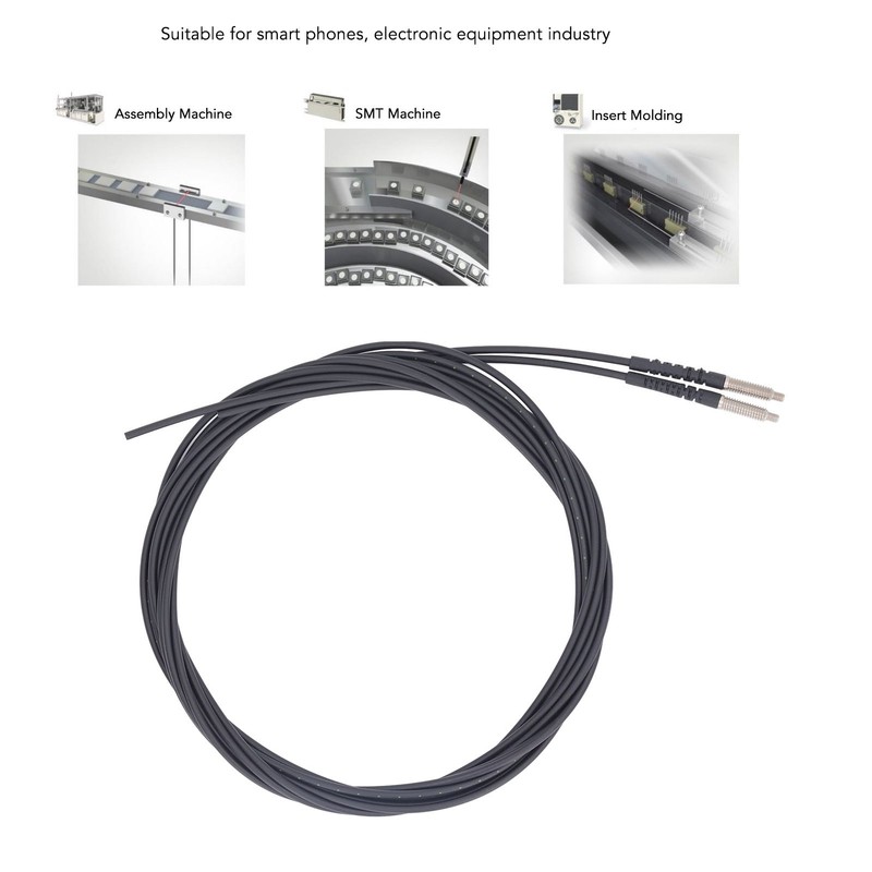 Fiber Optic Sensor 0 to 3600mm Distance Measuring M4 Thread