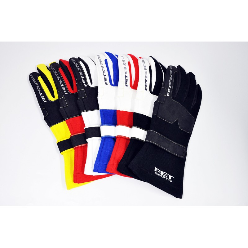 FET Sports Racing Grab 3D Gloves Black/Black S FT3DGL20