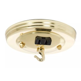 Unbranded 5" Diameter Brass Plated Chandelier Ceiling Canopy Electrical Outlet New 800KBJB