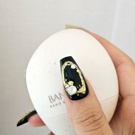 Gold Forres Handmade Nail Tips - Oval / 골드 포레스 수제네일팁 - 오벌