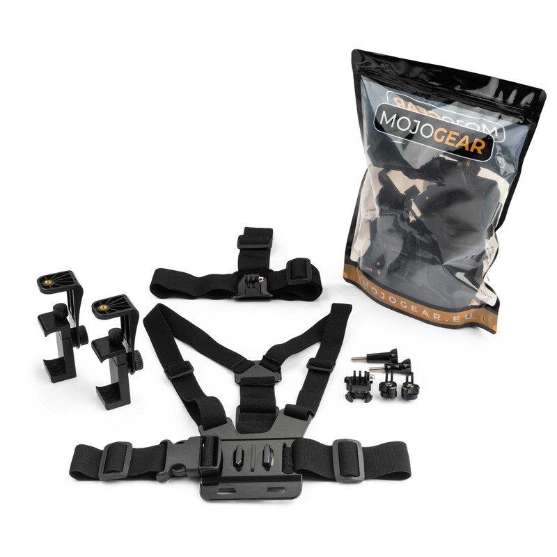 MOJOGEAR A02 Head and Chest Strap Set for Go Pro