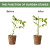Tingyuan 55 inch Garden Stakes 25 Pack Tomato Stakes Plant