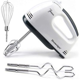 Handmixer Electric Handheld - 7 Speed Portable Kitchen Mixer Electric with 5 Stainless Steel Accessories Whisk, Food Beater for Whipping Mixing Cookies Cakes Eggs Dough