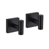 FNRNAOY Matte Black Bathroom Towel Hook, Coat Robe Clothes Hooks