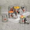 Sumeet Stainless Steel Small Canisters/Jars/Ubha Dabba/Storage Containers set of 6Pcs,