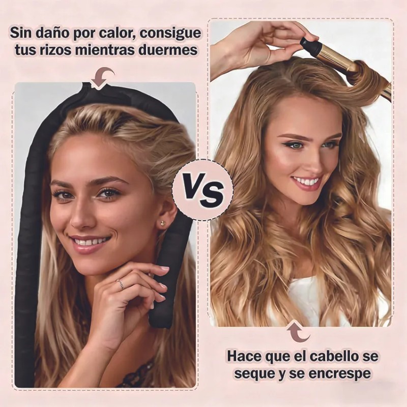 Cepillo Para Rizado + Gorro Para Dormir + Cabello Rizos
