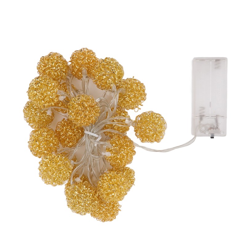 LED Light String Innovative Iron Wire Round Ball String Lights