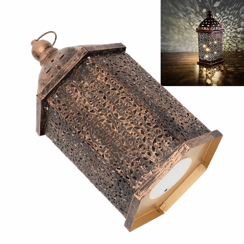 Hanging Lantern Outdoor Lamp Iron Retro Style Home Decoration Ornament