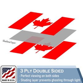 KEYCA Premium Canada Flag 4x6 FT 100% Made in The USA-Heavy Duty Vibrant colors Double Sided Canadian National Flag with 2 Brass Grommets for Home/Company/Indoor Outdoor Decoration