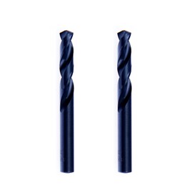 MAXTOOL 9/32" 2pcs Identical Screw Machine Drills HSS M2 Twist Stub Drill Bits Black Oxide Fully Ground Straight Shank Short Drills; SMF02B10R18P2