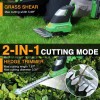 WORKPROX 20V Cordless Grass Shears Shrubbery Trimmer 2-in-1 Hedge Shears/Trimmer
