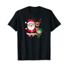 Santa Claus Reindeer Elf Holiday Christmas T-Shirt