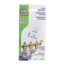 Baby Buddy Size-It Closet Organizers, White, 5 Count