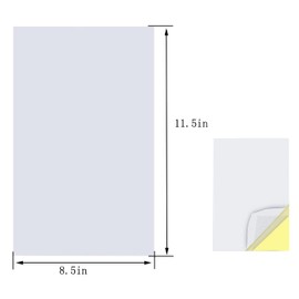 20 Sheets Clear Double Sided Tape A4 Size Extra Strong Double Sided Tape with Yellow Insert for DIY Party / Arts / Crafts / Home Decoration