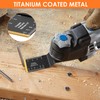 12PCS Titanium Oscillating Saw Blades, Precise Oscillating Multi Tool Blades,