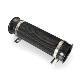 Universal 3"(76mm) Cold Air Intake Flexible Induction Pipe Hose Kit Silver Black From Madlife Garage