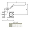 Lever Inline Water Ball Valve 3/4 inch BSP Female Thread
