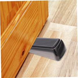 Operitacx Mobiler Türstopper sicherheitsleine für kindersicherheit kindersafe safe für Türstopper für Zuhause Türstopper Keil Türkeil aus Metall Gummi Black