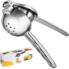 Lemon Squeezer, Sopito Lemon Juicer Stainless Steel with Soft Grip Handle for Squeeze Limes and Citrus, Heavy Duty Citrus Lemon Squeezer Press Manual Citrus Juicer