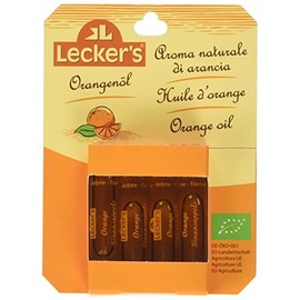 Lecker's Organic Orange Oil (Natural Orange Flavour) 4 x 2 ml