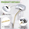 OasisFlow Toilet Handle Compatible with TOTO THU068#CP Trip Lvr for
