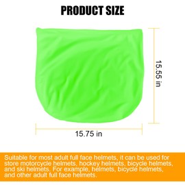 Mandark Motorcycle Helmet Bag, Large Motorbike Helmet Protection Bag with Drawstring Locking, Lightweight Motorbicycle Hood Backpack Storage Pocket, Universal for Dirt Riding Bicycle (Green)
