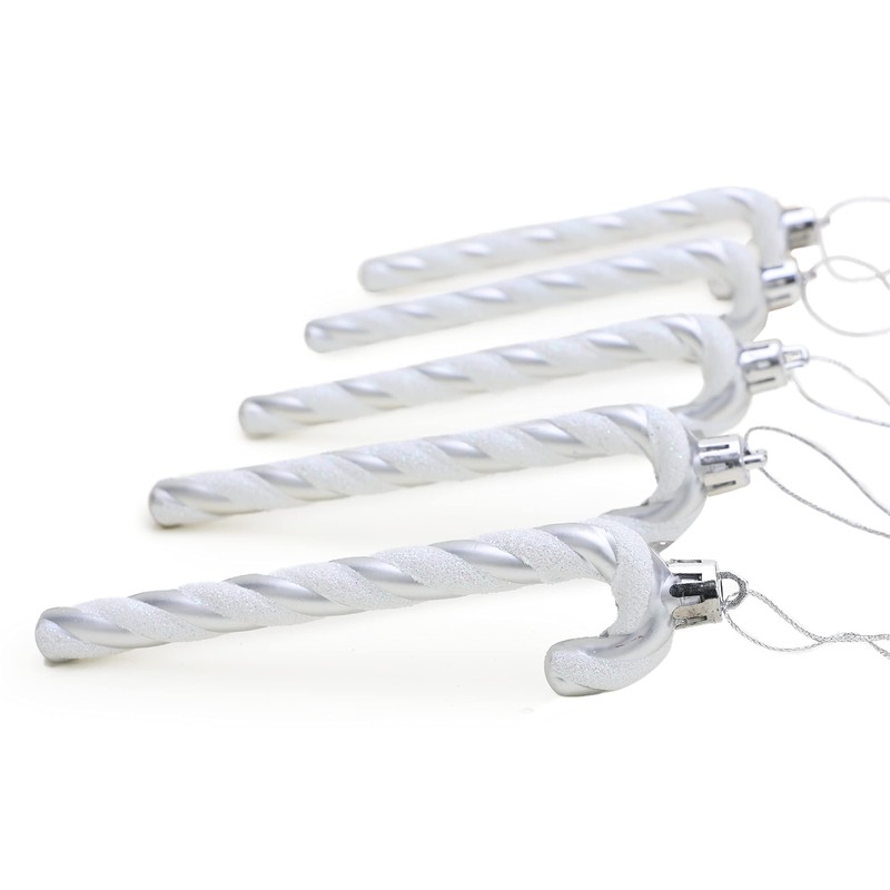 Christmas Concepts® Glitter Candy Cane Christmas Tree Decorations, 13 cm,